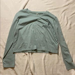 Green Mountain in hot air balloon embroidery✨